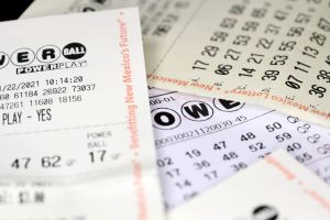 Several Lottery Tickets making a Background