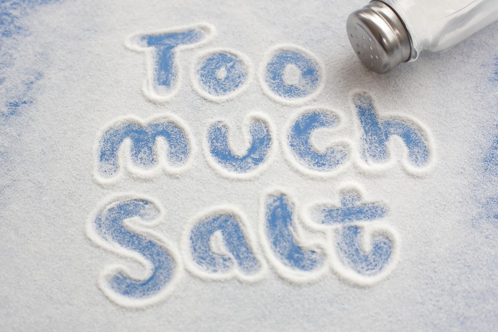 High salt intake, conceptual image