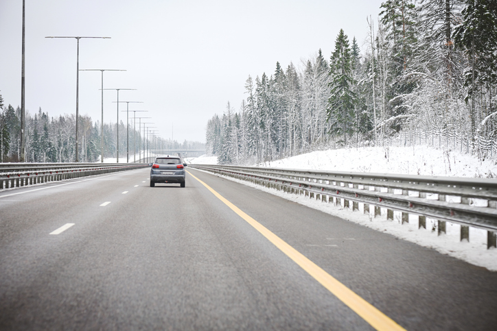 highway in winter